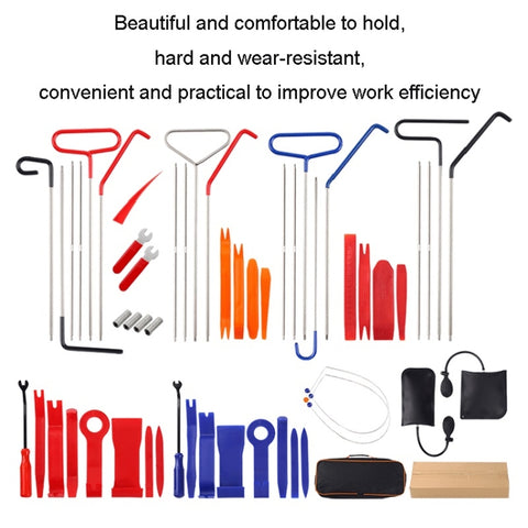 Car Audio Repair Disassembly Auxiliary Emergency Tool Kit, Orange 18pcs/set, Purple Red 18pcs/set, Red 22pcs/set, Blue 22pcs/set, Blue 23pcs/set, 27pcs/set