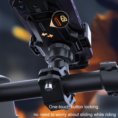 Cycling Bicycle Automatic Locking Mobile Phone Holder, Bicycle Phone Holder