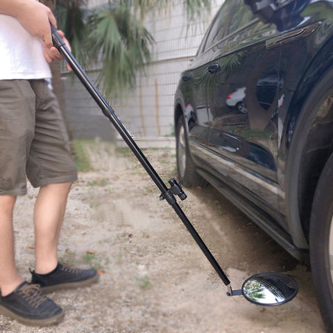 20cm Retractable Acrylic Handheld Explosion-proof Vehicle Inspection Mirror, PM220