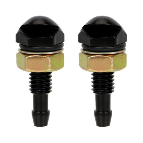 2pcs /Set Automotive Glass Washer Sprayer Aluminum Cap Nozzle