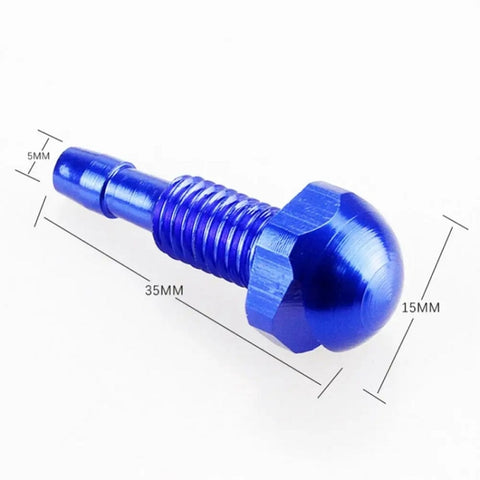 2pcs /Set Automotive Glass Washer Sprayer Aluminum Cap Nozzle