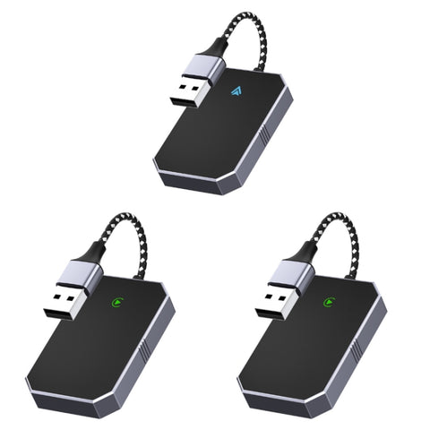 Car Carplay Box Wired to Wireless Bluetooth Adapter, For Android, For IOS, 2 in 1