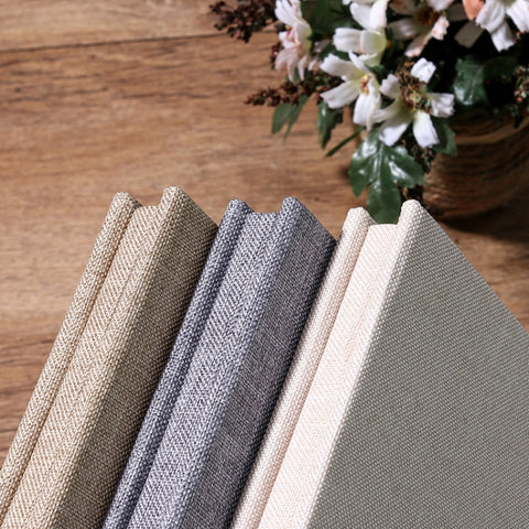 Simple Linen Self-adhesive Film Album Retro Family Large Capacity Handmade Creative Gifts