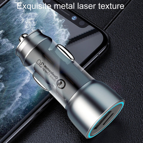 QIAKEY Vehicle Dual Port Fast Charging Charger One To Two Cigarette Lighter, TK518 Coffee, TK518 Blue, TK515 Coffee, TK515 Blue, TK519 Coffee