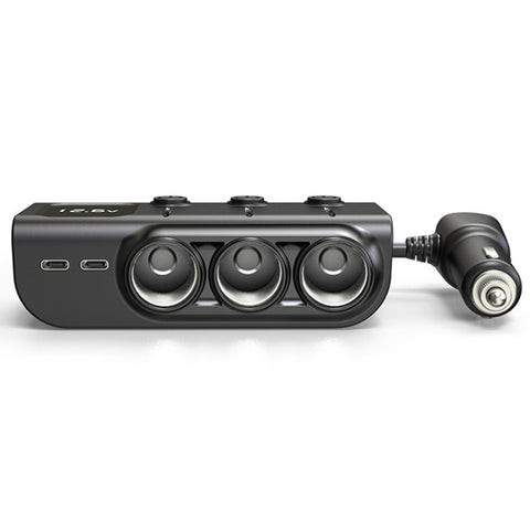 120W Digital Display Cigarette Lighter Car Fast Charging Charger