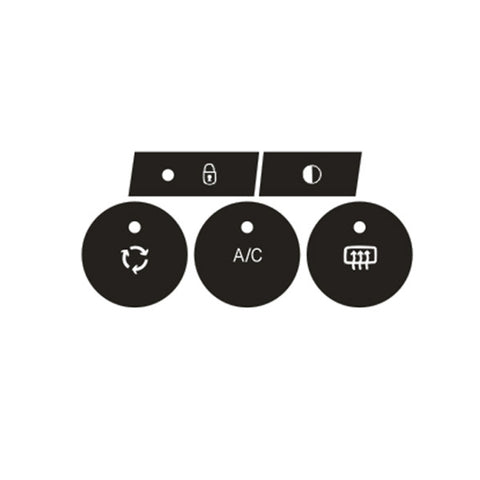 For Citroen C4L 2014-2018 Air Conditioning Door Lock Button Repair Sticker