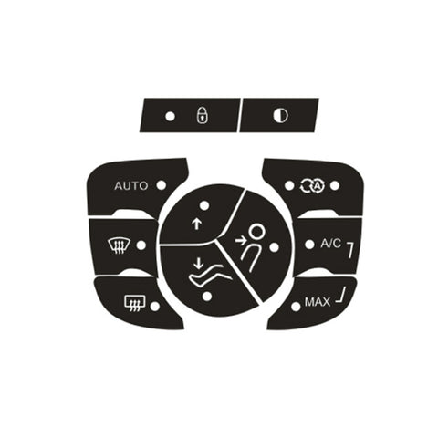 For Citroen C4L 2014-2018 Air Conditioning Door Lock Button Repair Sticker