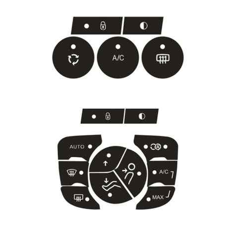 For Citroen C4L 2014-2018 Air Conditioning Door Lock Button Repair Sticker