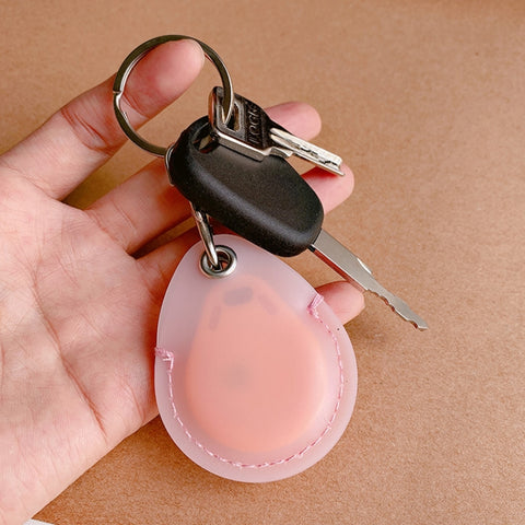 Access Control Elevator Card Holder Proximity Card Protector Keychain With Pull Ring, Water Drop Black, Water Drop Pink, Water Drop White, Small Square Black, Small Square Pink, Small Square White, Large Black, Large Pink, Large White
