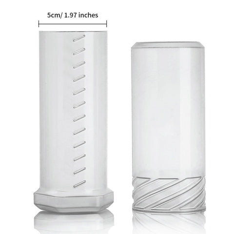 Transparent Plastic Travel Beard Brush Storage Tube