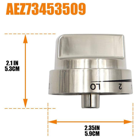 Oven Stove Knob Assembly For AEZ73453509/AEZ72909008, 1pcs 6.3mm D Shape