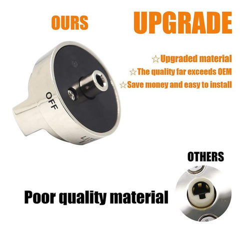 Oven Stove Knob Assembly For AEZ73453509/AEZ72909008, 1pcs 6.3mm D Shape