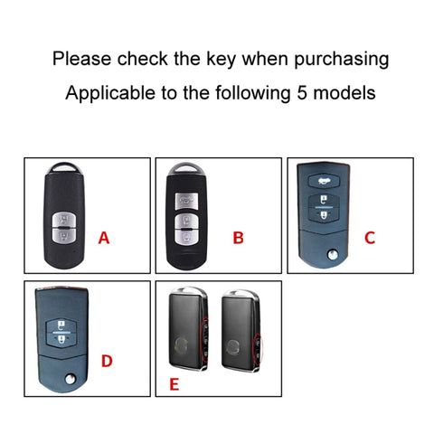 For Mazda Car Key Mover Multifunctional Keychain Anti-lost Number Plate, A, B, C, D, E