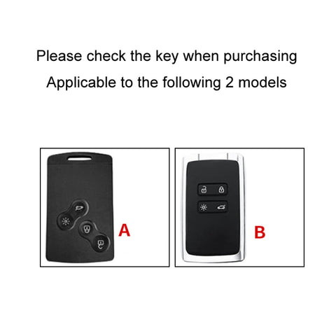 For Renault Car Key Cover Multifunctional Keychain Anti-lost Number Plate, A, B