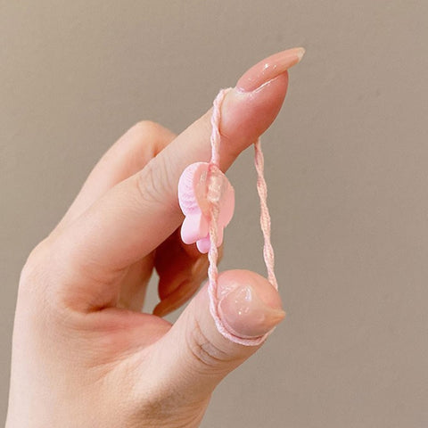 10pcs /Set Children Lovely Hair Bands Ring Baby Small Unbreakable Hair Headband, Flowers 1, Avocado, Fruits And Vegetables, Flowers 2, Colorful Eight Petal Flowers, Pink Candy, Frog Animals, Ice Cream, Watermelon Fruits, Transparent Daisies, Cream Colo...