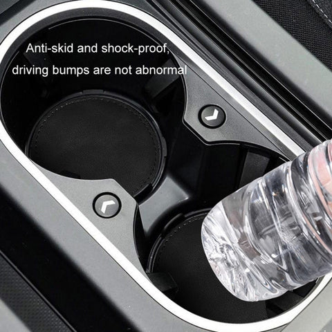 2pcs/ Set Car Suede Anti-Slip Water Coaster Car Interior Decoration