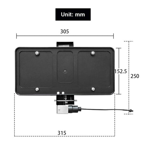 US Standard Modified License Plate Frame Holder