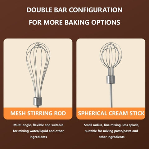 Wireless Mini Handheld Multi-Function Electric Stirring Mixer, Single Stick Khaki, Single Stick Beige, Double Stick Khaki, Double Stick Beige