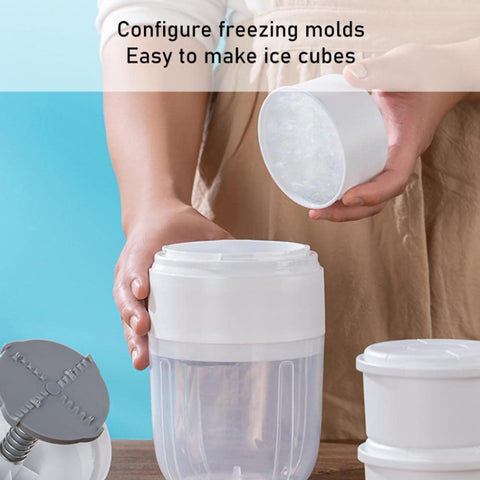 Small Manual Shaved Ice Machine DIY Home Smoothie Maker