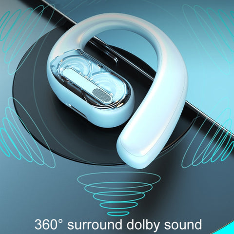 LX09 Single Ear Dual Speaker Stereo OWS On-Ear Bluetooth Earphone