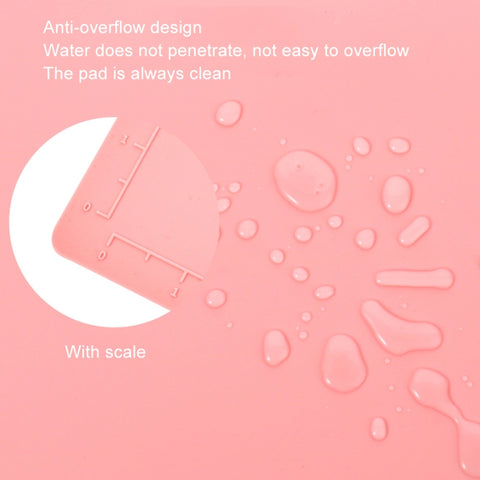 50x40cm Silicone Double Bowl Painting Pad Graffiti Oil Painting Mat Erasable and Washable Silicone Pad