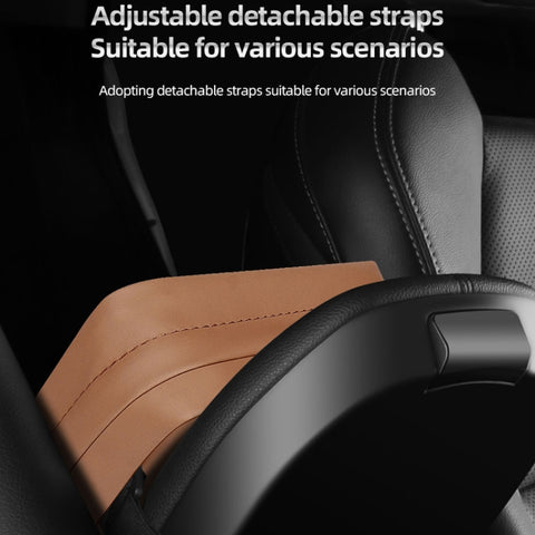 Car Sun Visor Armrest Box Back Hanging Tissue Box, Black, Beige, Brown