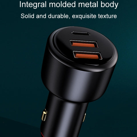 Vehicle Mini Fast Charging Charger Car One To Three Cigarette Lighter, 300W