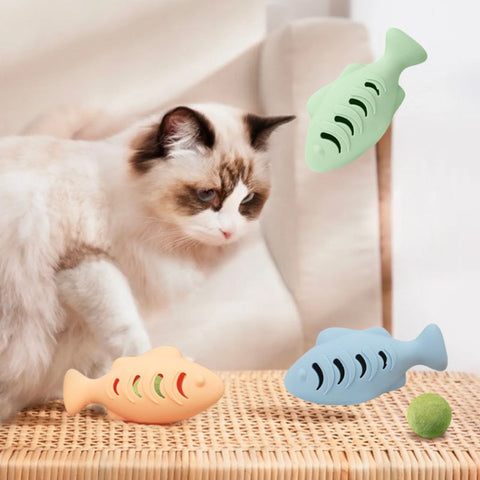 Fish Shape Silicone Cat Toy