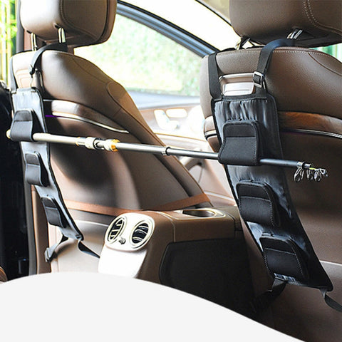 Car Back Seat Fishing Rod Strap Fixed Storage Bag