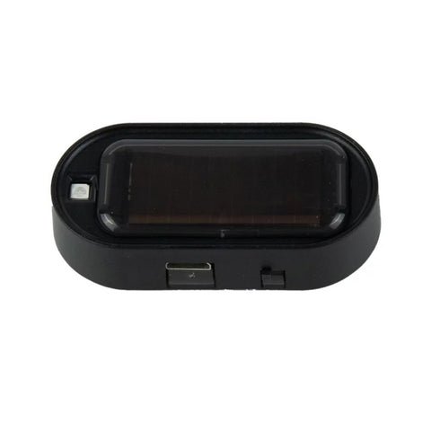 Car Solar Analog Anti-theft Device LED Warning Light, Black Shell Red Light, Black Shell Blue Light