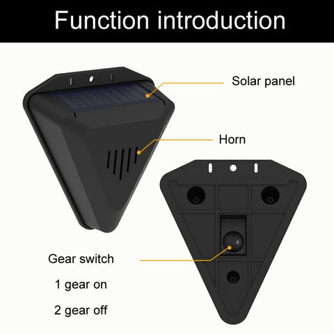 N911Q Solar Bird Repeller Orchard And Fish Pond Animal Repellent