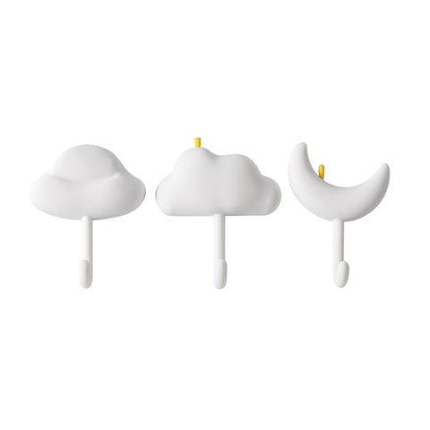 3pcs /Set Household Wall Hanging Hooks Dormitory Non-Marking Punch-Free Adhesive Hooks