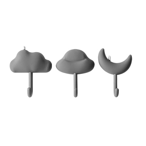 3pcs /Set Household Wall Hanging Hooks Dormitory Non-Marking Punch-Free Adhesive Hooks
