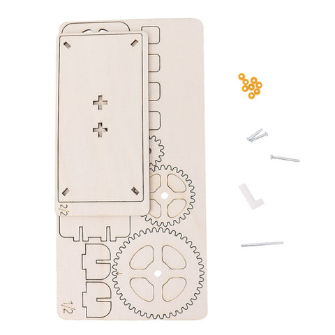 Gear Triple Action Physics Experiment Variable Speed Transmission Material Kit Kids Puzzle Toy, Gear Triple Action