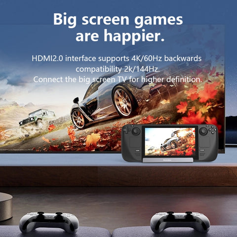 For Steam Deck/ROG Blueendless DS601 Type-C Game Console Base HUB Docking Station, 6-in-1 DS601