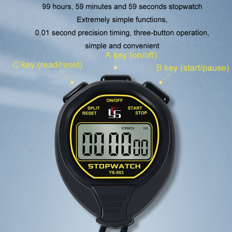 YS Competition Electronic Waterproof Stopwatch Timer, YS803