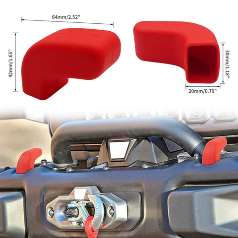 For 07-23 Jeep Wrangler JK/JL/JT Front Bumper Trailer Hook Cover