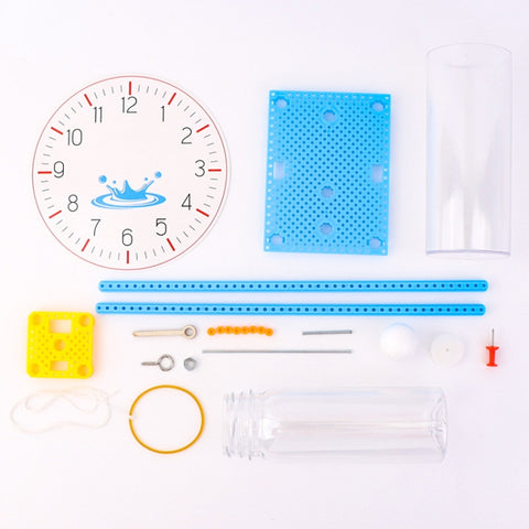 Children DIY Water Drops Clock Pupils Science Experiment Teaching Aids Physics Science Puzzle Toys, Water Drops Clock
