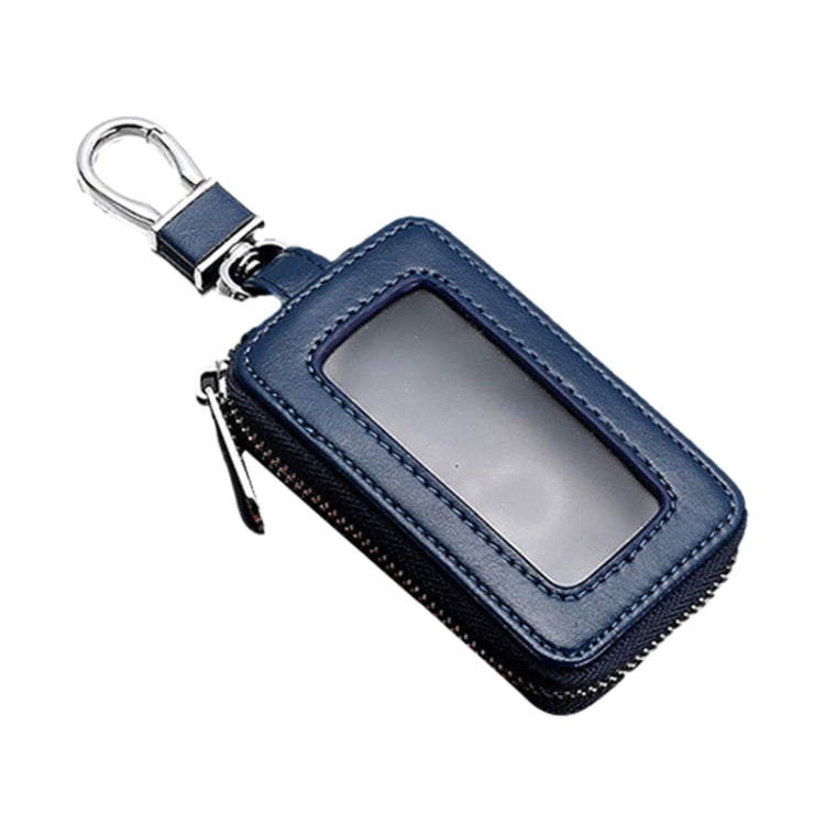 Car Remote Control Universal Visible Zipper Key Case, Royal Blue, Claret, Yellow, Black