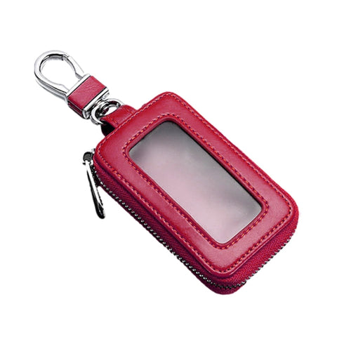 Car Remote Control Universal Visible Zipper Key Case, Royal Blue, Claret, Yellow, Black
