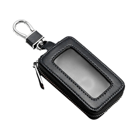 Car Remote Control Universal Visible Zipper Key Case, Royal Blue, Claret, Yellow, Black