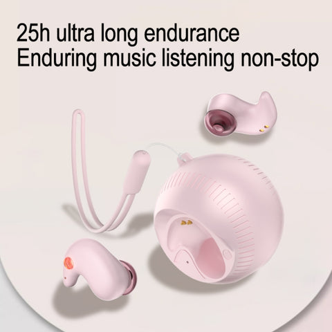 In-Ear Small Coconut Ball Stereo Bluetooth Earphones With Charging Compartment