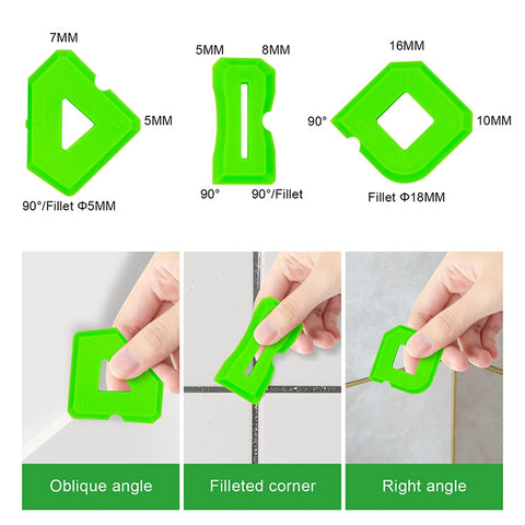 2sets Multifunctional Glue Scraper Silicone Seam Scraper