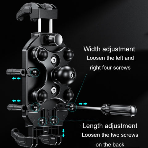 Kewig Motorcycle Octopus Holder Anti-Theft Motorcycle Cell Phone Mounts, M26-C1, M26-C2, M26-C3, M26-C4, M26-C5, M26-C6, M26-C7, M26-C8