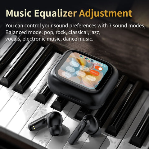 LX-10 Full-Color Touch Screen ANC+ENC Dual Noise Reduction In-Ear Wireless Bluetooth Earphone