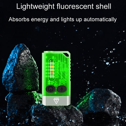 V10 Portable Keychain Light USB Rechargeable Bright Mini Flashlight