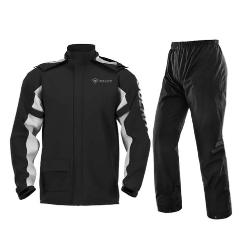 SULAITE Outdoor Motorcycle Riding Full Body Split Raincoat Suit, M, L, XL, XXL, XXXL