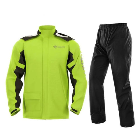 SULAITE Outdoor Motorcycle Riding Full Body Split Raincoat Suit, M, L, XL, XXL, XXXL