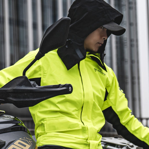 SULAITE Outdoor Motorcycle Riding Full Body Split Raincoat Suit, M, L, XL, XXL, XXXL