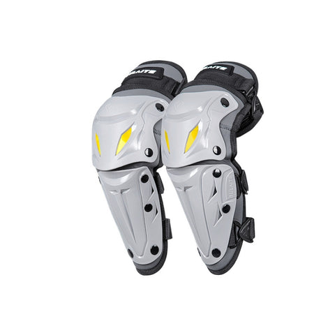 SULAITE Motorcycle Outdoor Riding Breathable Protective Equipment, 2pcs /Set Knee Pads Gray, 4pcs /Set Knee Elbow Pads Gray, 2pcs /Set Elbow Pads Gray